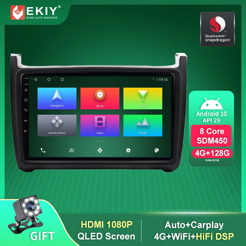 HiFi DSP Smart Car Radio For VW Volkswagen Polo 5 2008-2020 Multimedia Video Player Intelligent System Android 10.0 BT 4G WiFi
HiFi DSP Smart Car Radio For VW Volkswagen Polo 5 2008-2020 Multimedia Video Player Intelligent System Android 10.0 BT 4G WiFi