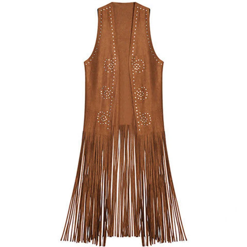 Women's Vest Coat Velour New Women vest coat Suede Ethnic Sleeveless Tassels Fringed Vests Cardigan Women's Clothing
Women's Vest Coat Velour New Women vest coat Suede Ethnic Sleeveless Tassels Fringed Vests Cardigan Women's Clothing