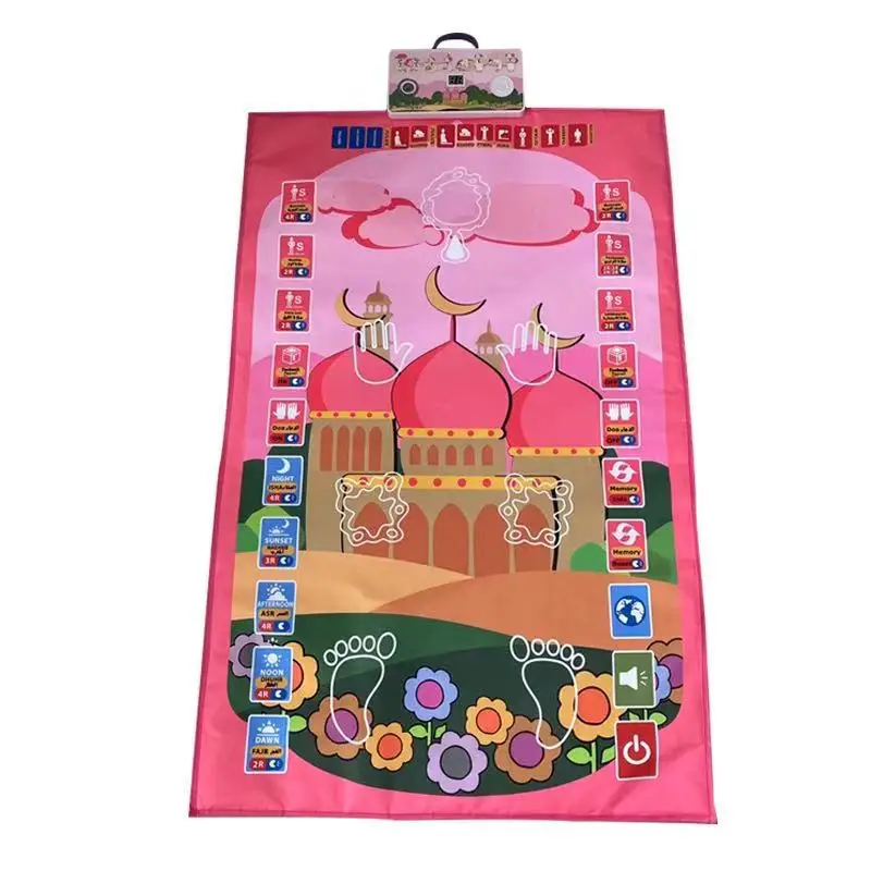 Interactive Islam Child Prayer Rug Muslim Carpet Children Prayer Mat Electronic Worship Salat Musallah Praying Mat for Kids Gift
Interactive Islam Child Prayer Rug Muslim Carpet Children Prayer Mat Electronic Worship Salat Musallah Praying Mat for Kids Gift