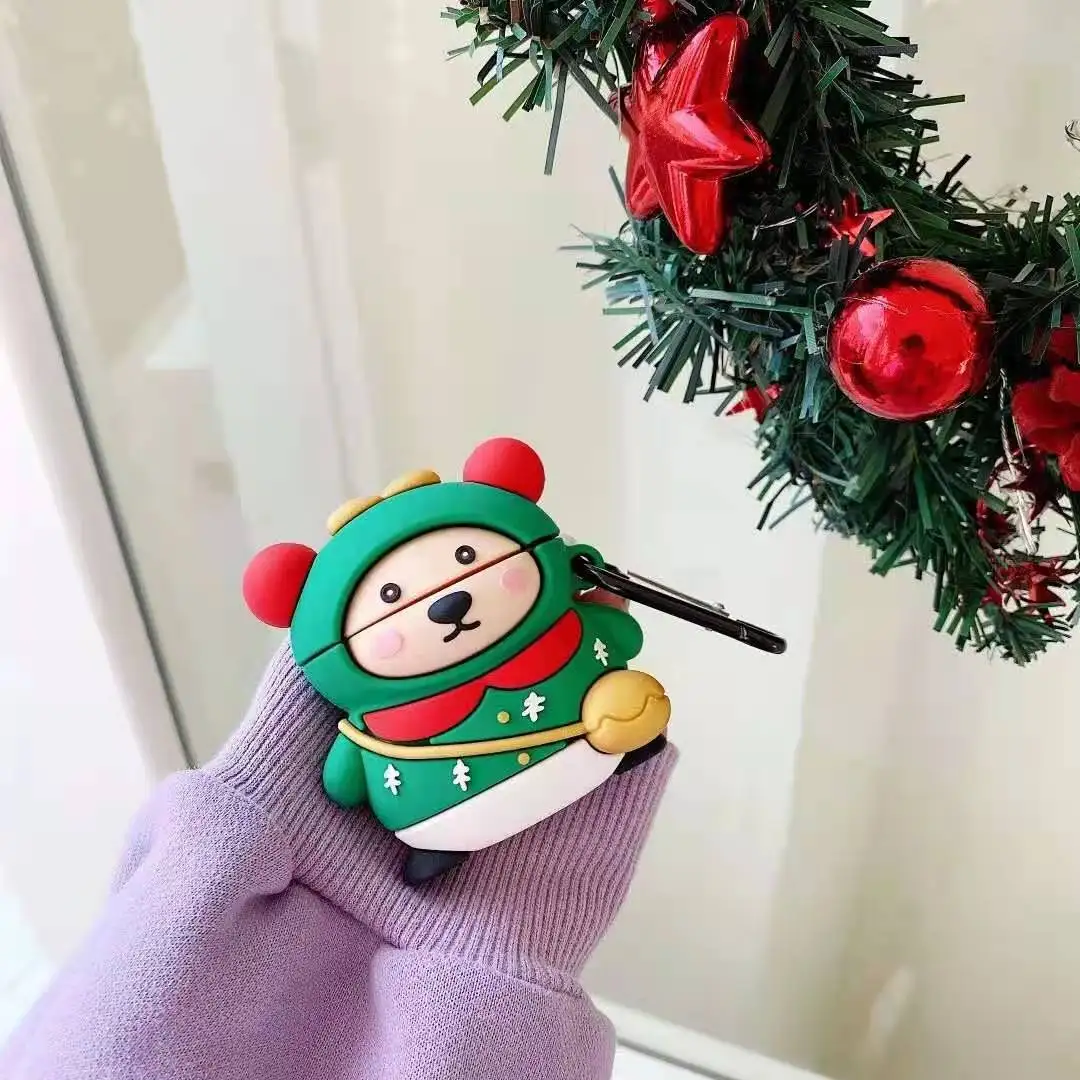 3D чехол с рождественским медведем, корова для AirPods 1 2 Pro Box, мягкий силиконовый беспроводной Bluetooth-наушник с животными, защитный чехол, аксессу...
3D чехол с рождественским медведем, корова для AirPods 1 2 Pro Box, мягкий силиконовый беспроводной Bluetooth-наушник с животными, защитный чехол, аксессу...