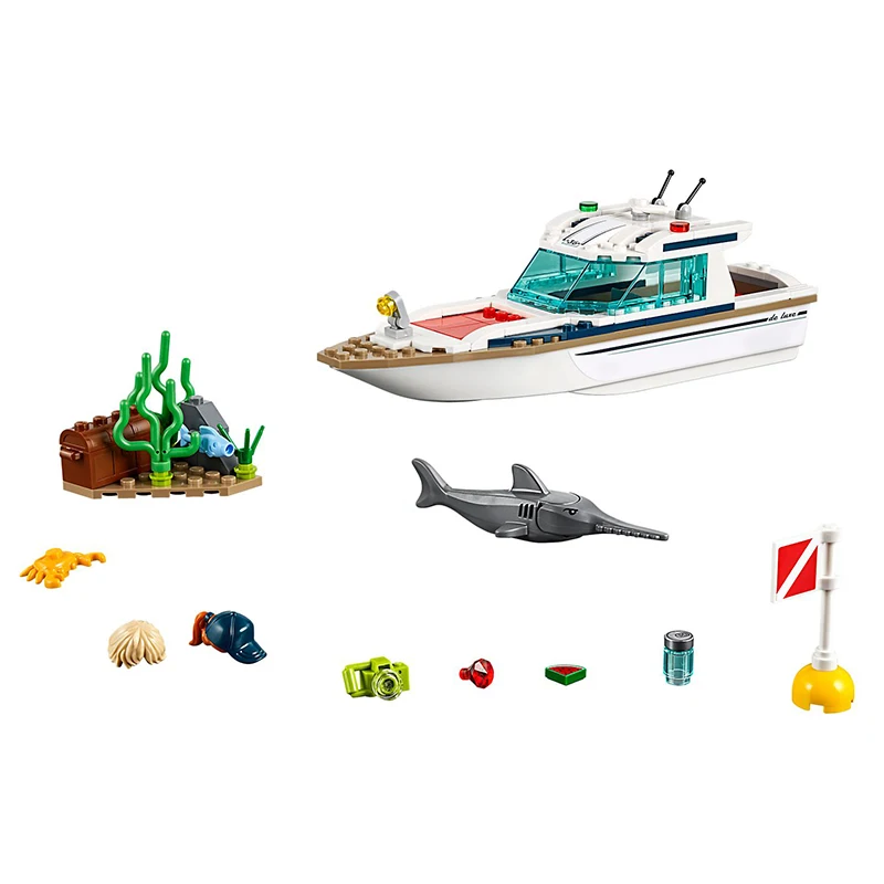 148PCS Diving Yacht Maritime Patrol Wali Robot Model Building Blocks Bricks City Enlighten 60221 Toys for Kids Christmas Gifts
148PCS Diving Yacht Maritime Patrol Wali Robot Model Building Blocks Bricks City Enlighten 60221 Toys for Kids Christmas Gifts
