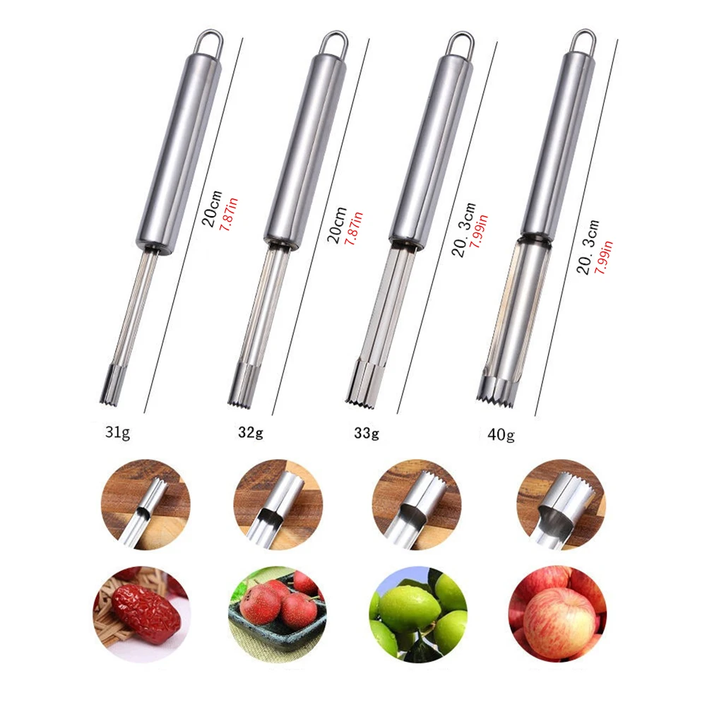 4PCS Core Seed Remover Tool Stainless Steel Apple Corer Pitter Set Home Fruit Chic Multi-Functional Tool For Cherry Pear Jujube
4PCS Core Seed Remover Tool Stainless Steel Apple Corer Pitter Set Home Fruit Chic Multi-Functional Tool For Cherry Pear Jujube