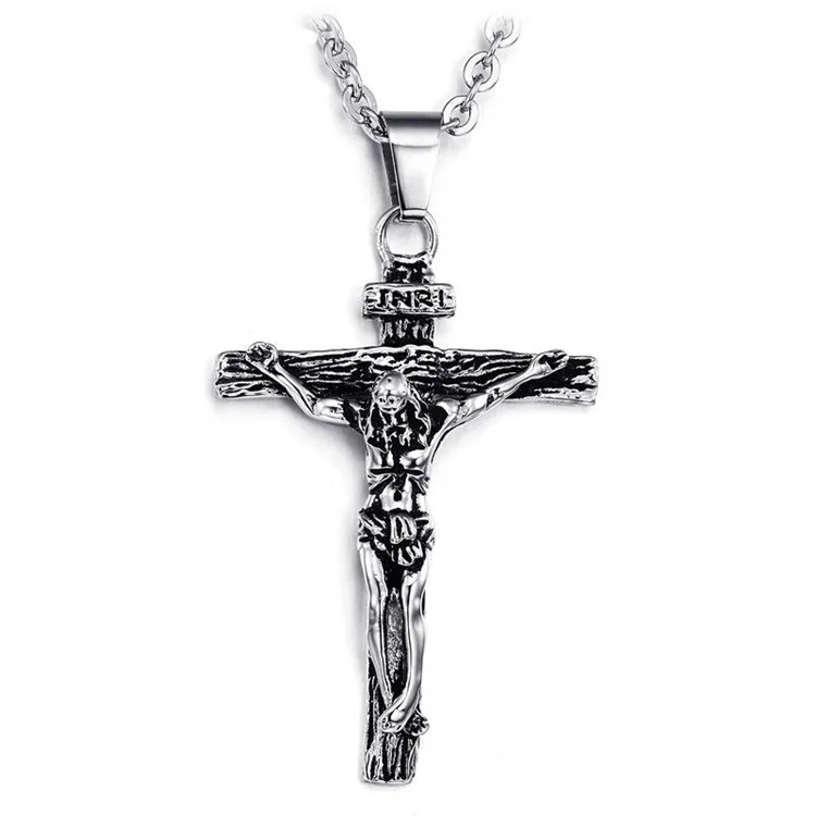 Jesus Christ Men's Necklace Stainless-Steel Titanium Steel Pendant Cross jewelry Church Decoration Crucifix Holy Family Gift
Jesus Christ Men's Necklace Stainless-Steel Titanium Steel Pendant Cross jewelry Church Decoration Crucifix Holy Family Gift