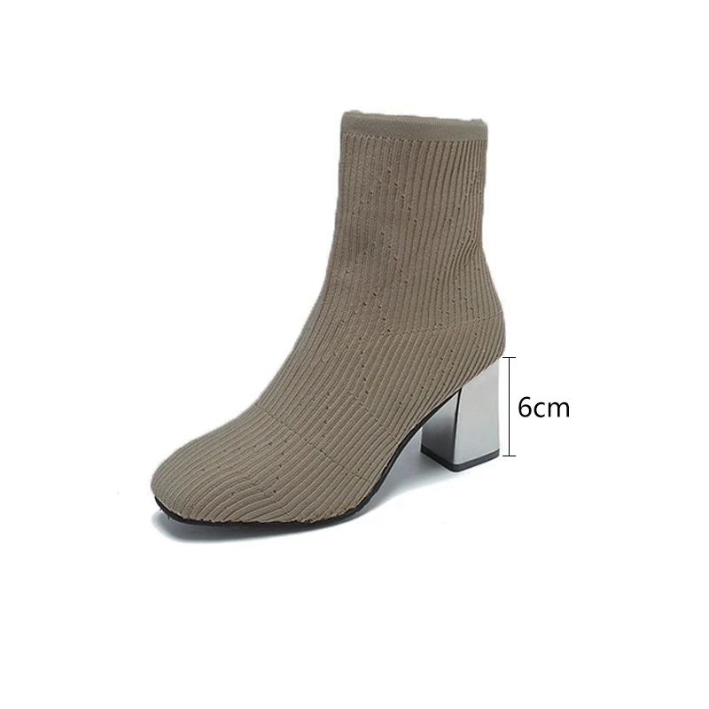Women Boots 2020 New Stretch Cloth Martin Boots Square Toe Chunky Heel Ankle Boots Solid Knitted Elastic Fabric Socks Boots
Women Boots 2020 New Stretch Cloth Martin Boots Square Toe Chunky Heel Ankle Boots Solid Knitted Elastic Fabric Socks Boots