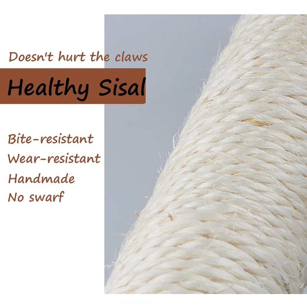2 Height Sisal Cat Scratching Post for Cats Kitten Protecting Furniture Climbing Post Jumping Tower Toy with Ball Pet Toy
2 Height Sisal Cat Scratching Post for Cats Kitten Protecting Furniture Climbing Post Jumping Tower Toy with Ball Pet Toy