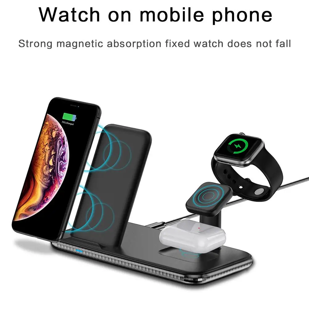4 In 1 Wireless Charging Dock For Apple Watch 5 4 AirPods Multifunctional Anti-slip Phone Charging Station Charger Stand
4 In 1 Wireless Charging Dock For Apple Watch 5 4 AirPods Multifunctional Anti-slip Phone Charging Station Charger Stand