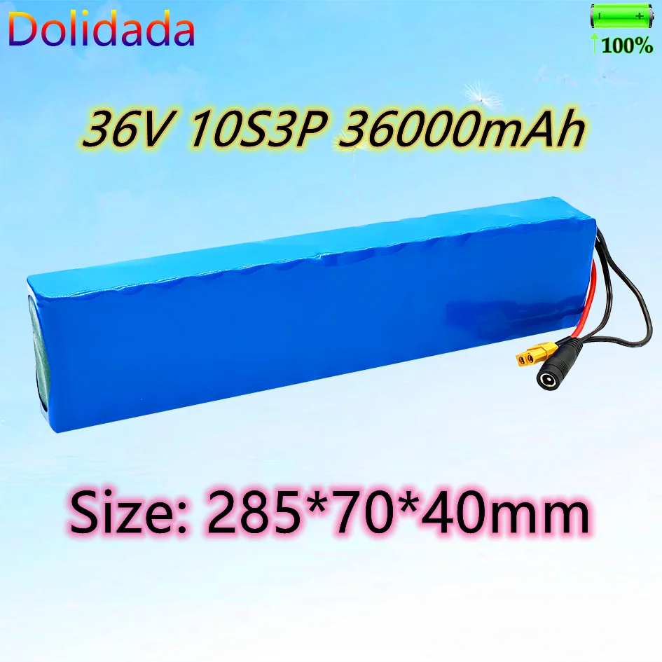 New 36V 36000mAh 10s3p battery 600W 42V 18650 battery pack for Xiaomi m365 Pro eBike bicycle scooter with built-in 20A BMS
New 36V 36000mAh 10s3p battery 600W 42V 18650 battery pack for Xiaomi m365 Pro eBike bicycle scooter with built-in 20A BMS
