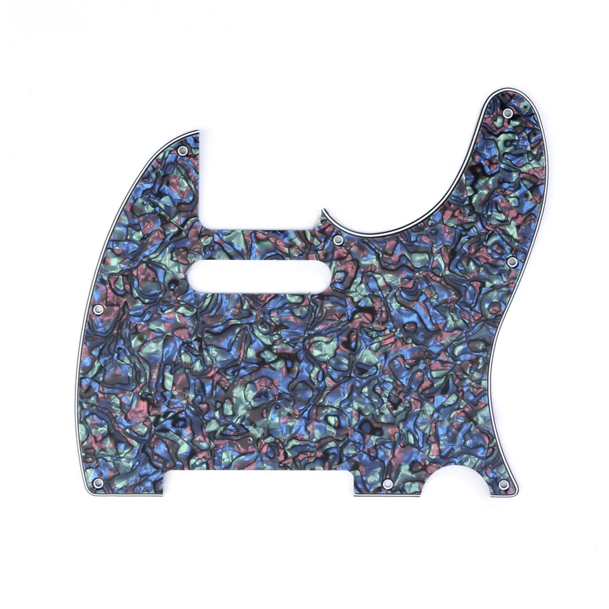Musiclily 8 Hole Tele Guitar Pickguard for USA/Mexican Made Fender Standard Telecaster Modern Style, 4Ply Abalone Shell
Musiclily 8 Hole Tele Guitar Pickguard for USA/Mexican Made Fender Standard Telecaster Modern Style, 4Ply Abalone Shell