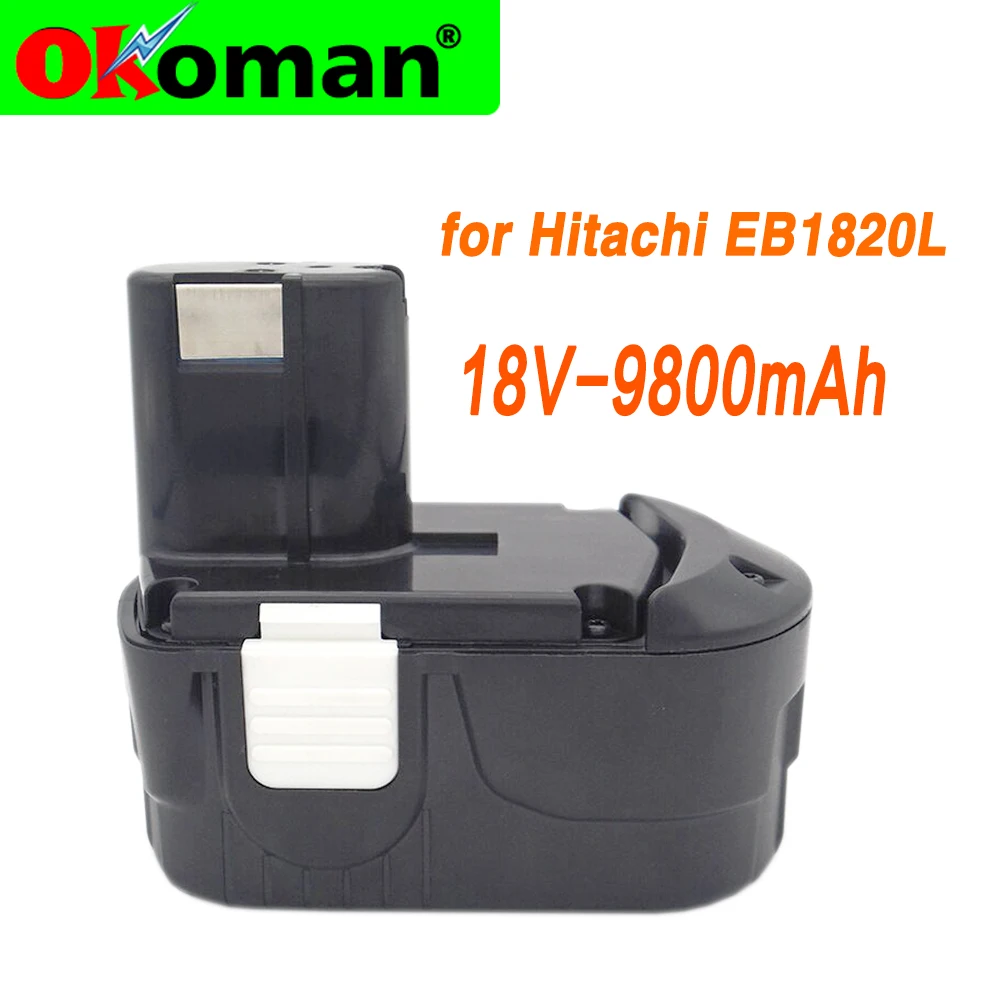 Перезаряжаемая батарея 18 в Ni-MH 9800 мА/ч для Hitachi электроинструмента шуруповерта