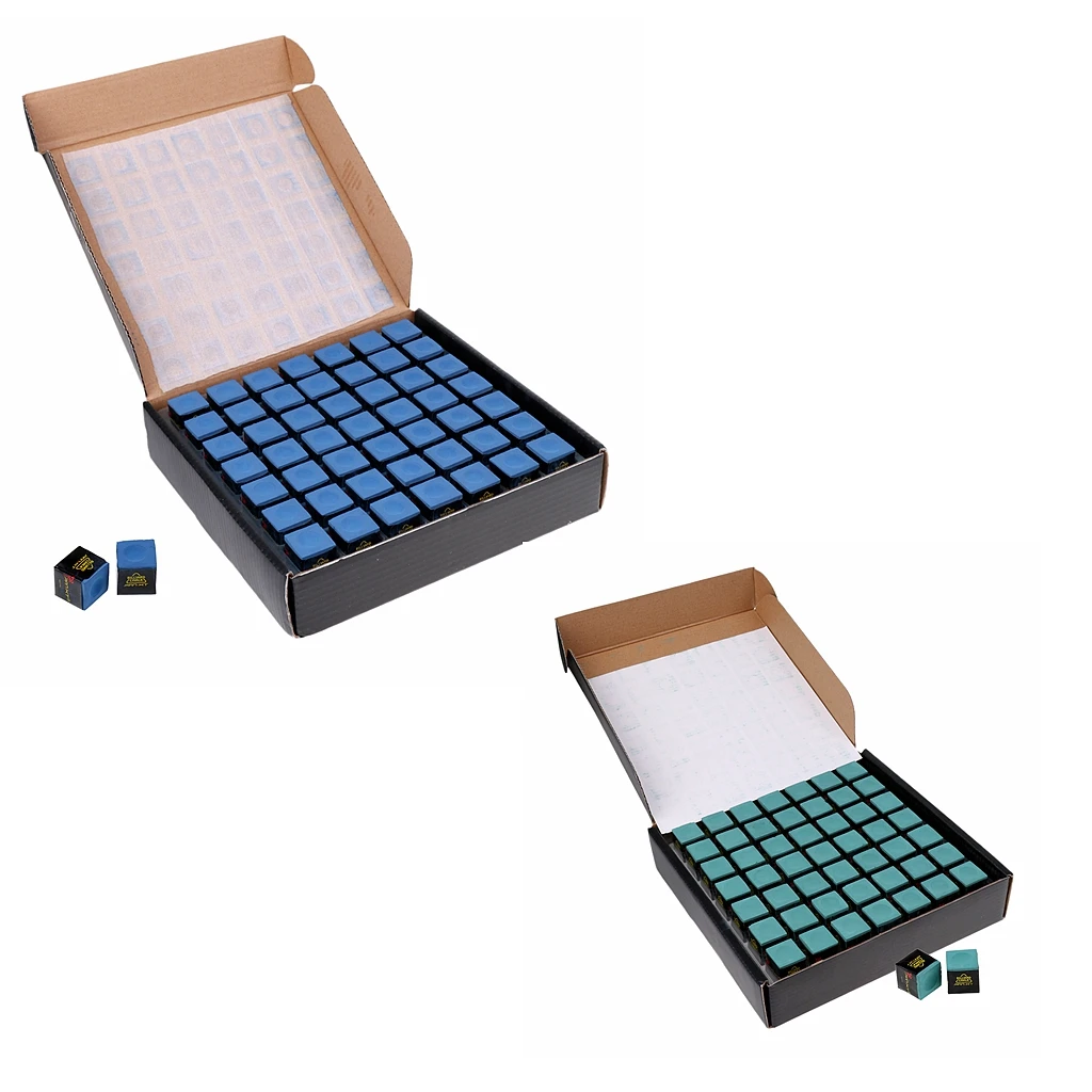 98 Pieces Professional Cue Tip Chalk Snooker Pool Billiard Chalks Blue / Green - Great Choice For Player or Club
98 Pieces Professional Cue Tip Chalk Snooker Pool Billiard Chalks Blue / Green - Great Choice For Player or Club