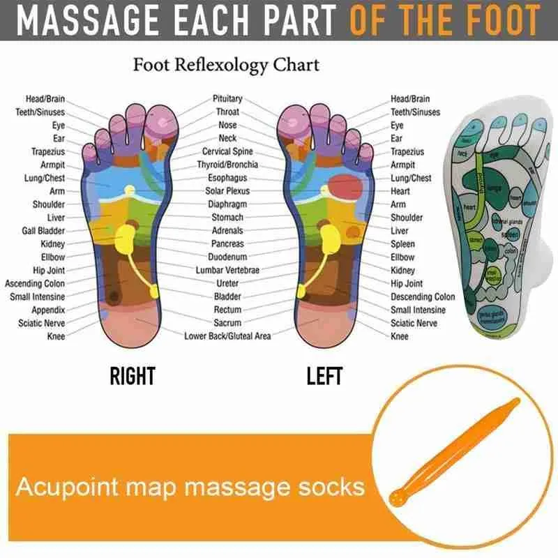 1 Pair Foot Point Socks Acupressure Reflexology Socks Physiotherapy Massage Relieve Tired Feet Reflexology Socks
1 Pair Foot Point Socks Acupressure Reflexology Socks Physiotherapy Massage Relieve Tired Feet Reflexology Socks