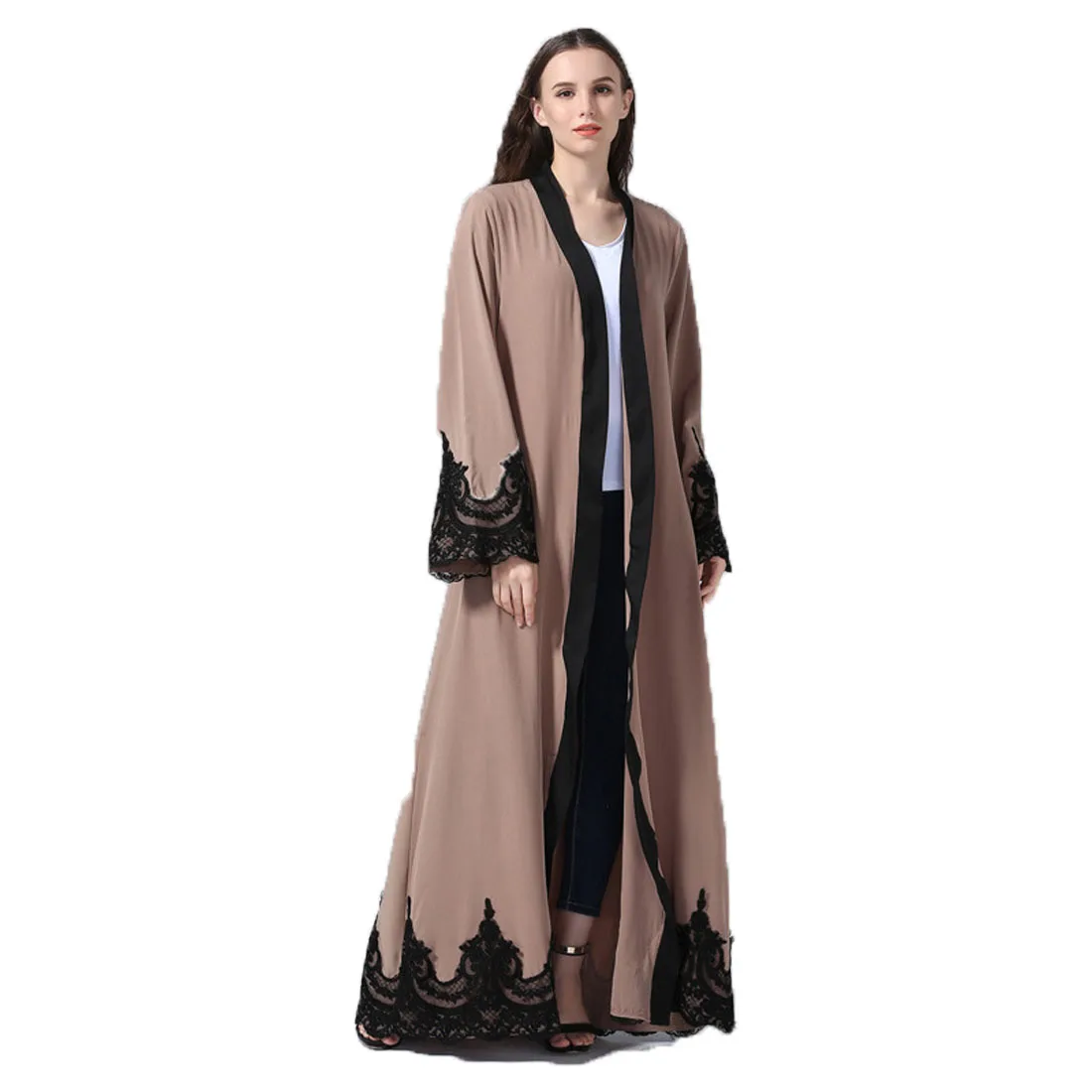 BianFeng Women's Ramadan Kaftan Muslim Fashion Embroidered Abaya Casual Cardigan Robe Islamic Long Sleeve Solid Cardigan Dress
BianFeng Women's Ramadan Kaftan Muslim Fashion Embroidered Abaya Casual Cardigan Robe Islamic Long Sleeve Solid Cardigan Dress
