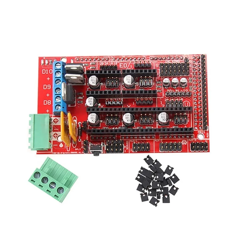 

RAMPS Ramps 1.4 Panel Part Motherboard 3D Printers Parts Shield Red Black Controls for Arduino Reprap Mendel Prusa 3D Printer