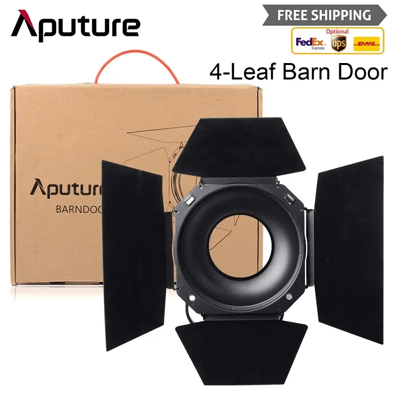 Aputure 4-leaf Design Barndoor Standard 7-inch Bowens Mount Barn Door for Aputure LS 120D C120D II 300D LED Video Light
Aputure 4-leaf Design Barndoor Standard 7-inch Bowens Mount Barn Door for Aputure LS 120D C120D II 300D LED Video Light