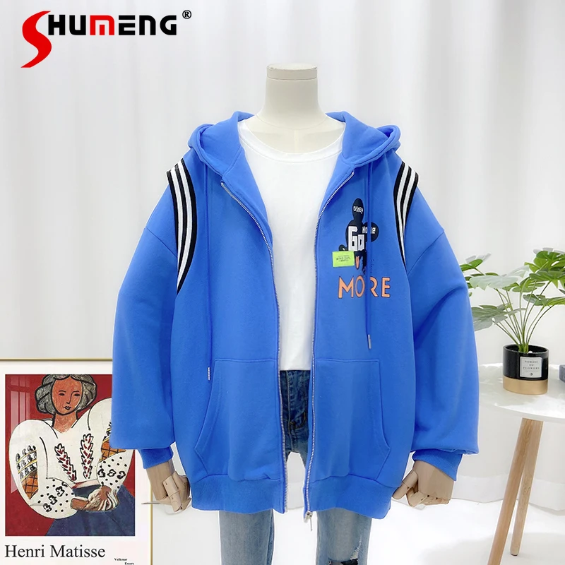2021 Autumn New Loose Casual Long Sleeves Coat for Ladies Cartoon Pattern Printed Drawstring Hooded Sweatshirt Women's
2021 Autumn New Loose Casual Long Sleeves Coat for Ladies Cartoon Pattern Printed Drawstring Hooded Sweatshirt Women's