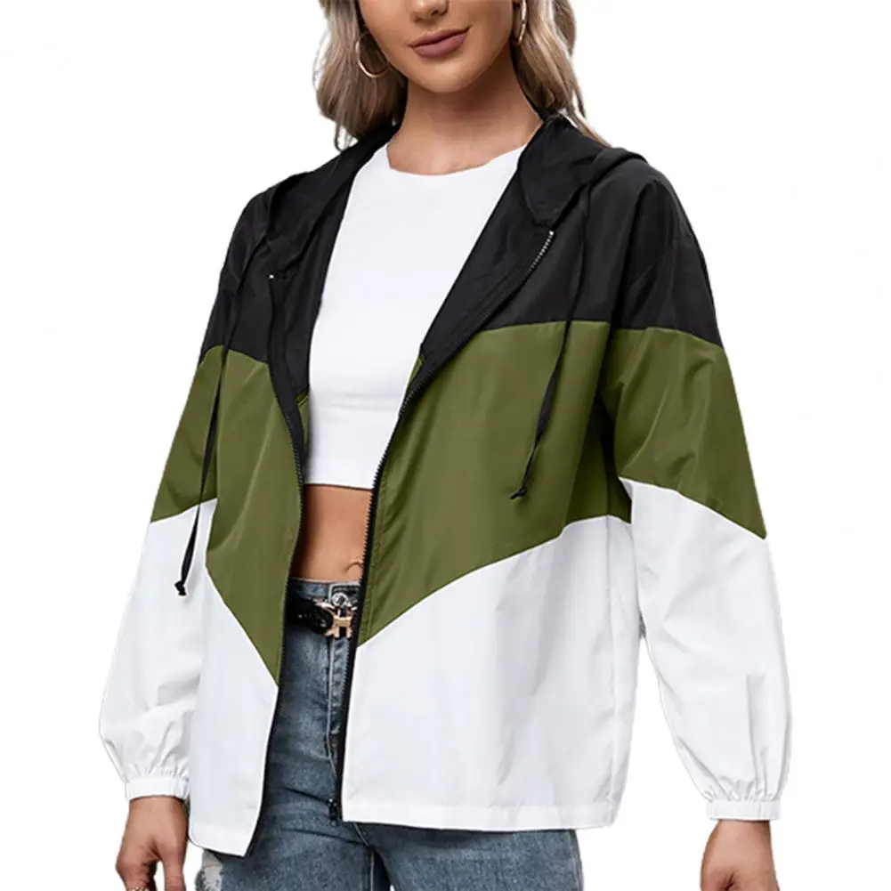 Ele-choices S-3XL Women Autumn&Winter Hooded Jacket Color Block Drawstring Women Waterproof Windproof Zipper Raincoat for Daily
Ele-choices S-3XL Women Autumn&Winter Hooded Jacket Color Block Drawstring Women Waterproof Windproof Zipper Raincoat for Daily