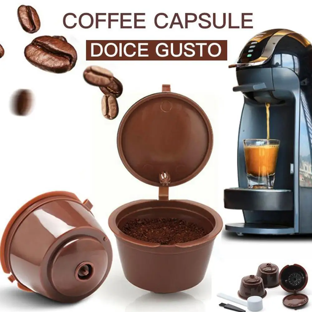 Reusable Coffee Capsule Filter Cup For Nescafe Dolce Refillable Baskets Sweet Taste Filter Caps Gusto Pod Brush Soft Spoon X6Q6
Reusable Coffee Capsule Filter Cup For Nescafe Dolce Refillable Baskets Sweet Taste Filter Caps Gusto Pod Brush Soft Spoon X6Q6