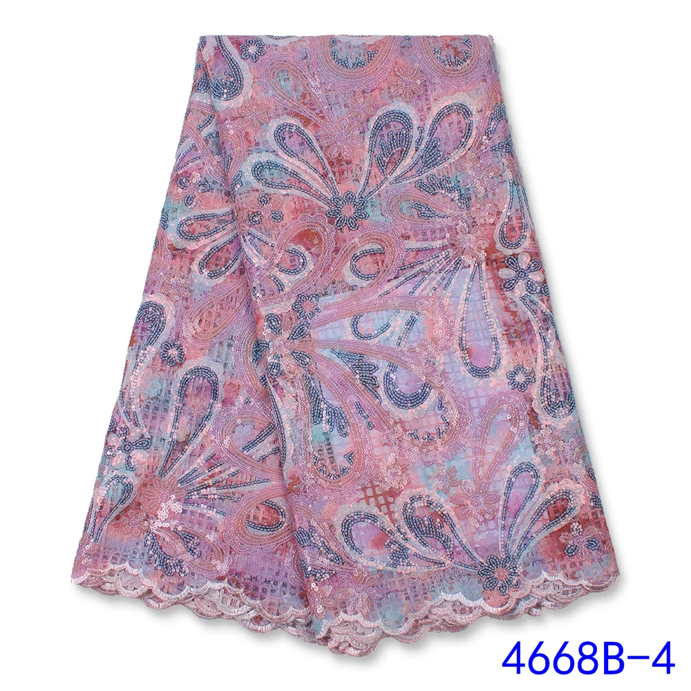 New 2022 Mesh African Lace Fabric with Sequins Colorful Guipure lace fabric Laser Style Babypink 5Yards 4668B
New 2022 Mesh African Lace Fabric with Sequins Colorful Guipure lace fabric Laser Style Babypink 5Yards 4668B
