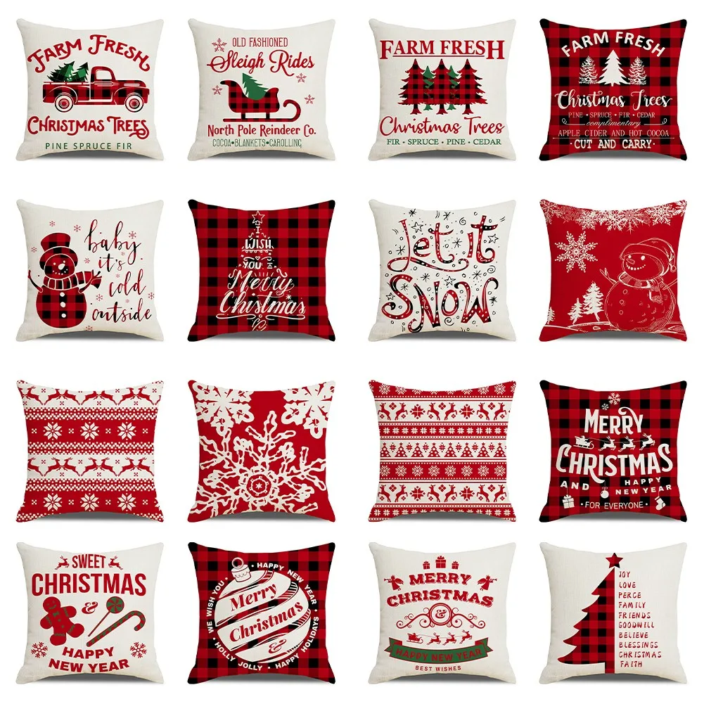 Christmas Cushion Cover Santa Claus Xmas Party Pillowcase Sofa Living Room Decor Xmas Navidad New Year Party Decor Supplies
Christmas Cushion Cover Santa Claus Xmas Party Pillowcase Sofa Living Room Decor Xmas Navidad New Year Party Decor Supplies
