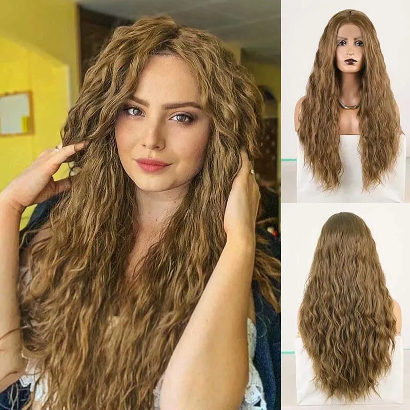 AIMEYA Brown Loose Wave Wig Long Middle Part Wigs Lace Front Wig for Women Heat Resistant Cosplay Costume Wigs Daily Wigs
AIMEYA Brown Loose Wave Wig Long Middle Part Wigs Lace Front Wig for Women Heat Resistant Cosplay Costume Wigs Daily Wigs