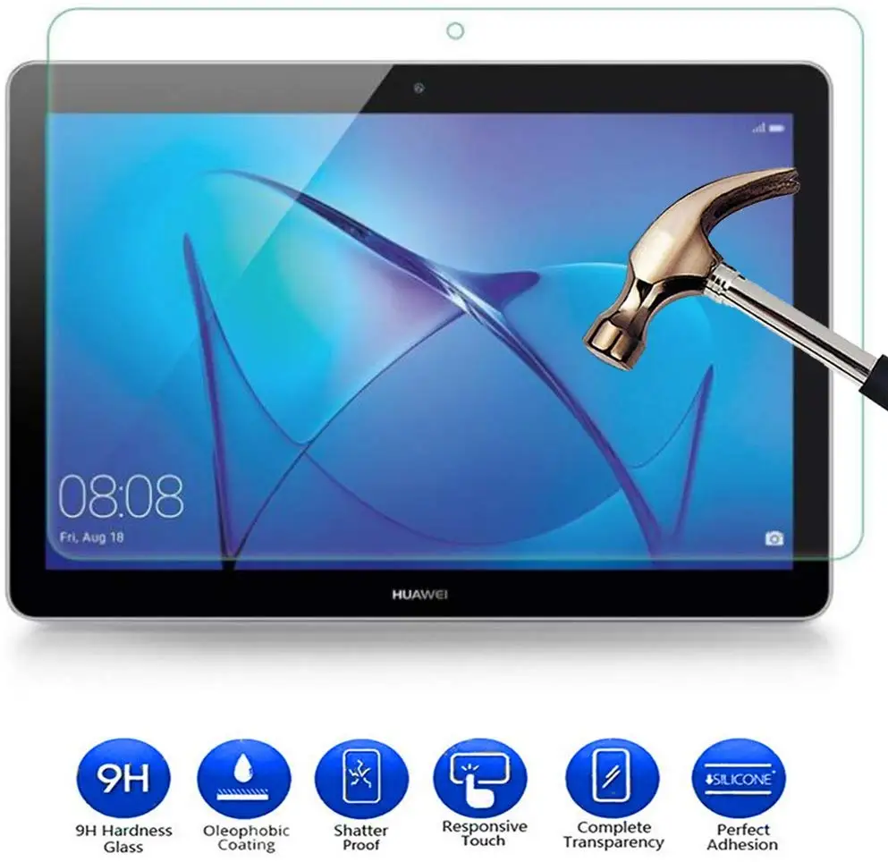 Закаленное стекло для Huawei Media Pad T3 10, защита для экрана планшета 9,6 дюйма, закаленное стекло для планшета, защитная пленка для экрана AGS-L09
Закаленное стекло для Huawei Media Pad T3 10, защита для экрана планшета 9,6 дюйма, закаленное стекло для планшета, защитная пленка для экрана AGS-L09