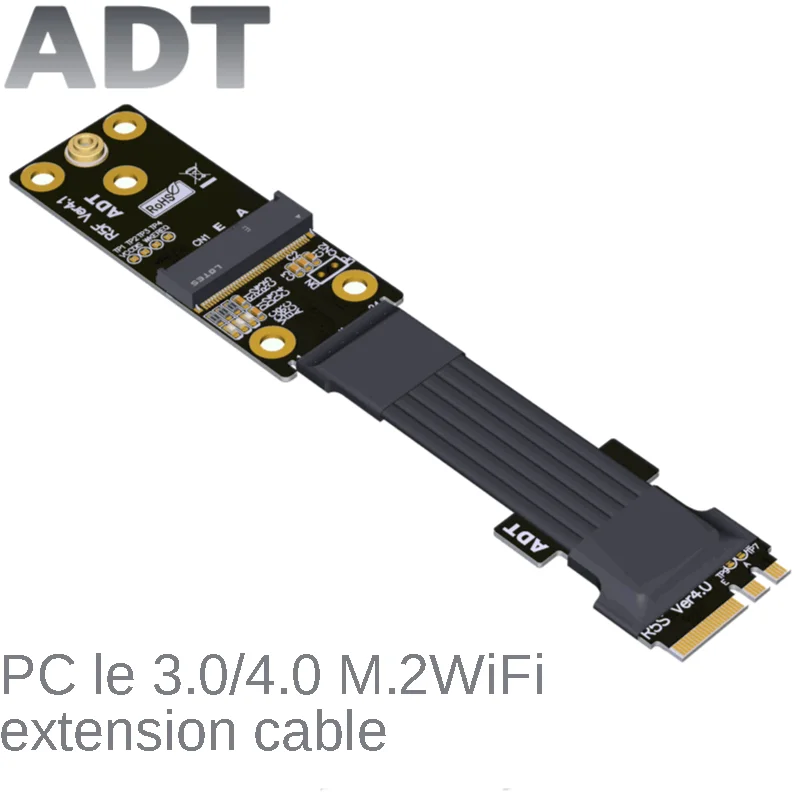 

Адаптер для беспроводной сетевой карты M.2 WiFi A.E key, Удлинительный кабель, Скорость пропускания: PCIe 3,0/4.0x1