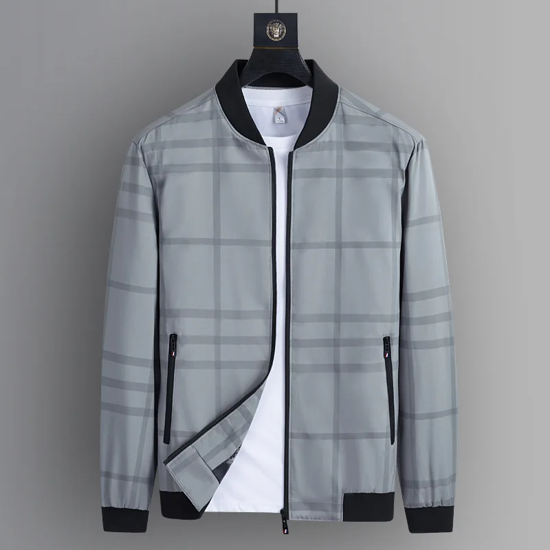 Men's Baseball Jacket Spring Autumn Stripe Plaid Design Jackets Coats Casual Fashion Outdoor Windbreaker Slim Fit Outerwear Male
Men's Baseball Jacket Spring Autumn Stripe Plaid Design Jackets Coats Casual Fashion Outdoor Windbreaker Slim Fit Outerwear Male