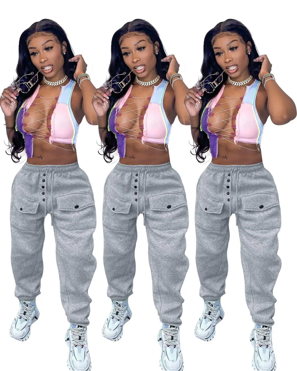 Hottest Solid Women Casual Sweatpants 2020 Winter Lady's High Waist Drawstring Lace-up Pockets Loose Sport Trousers
Hottest Solid Women Casual Sweatpants 2020 Winter Lady's High Waist Drawstring Lace-up Pockets Loose Sport Trousers