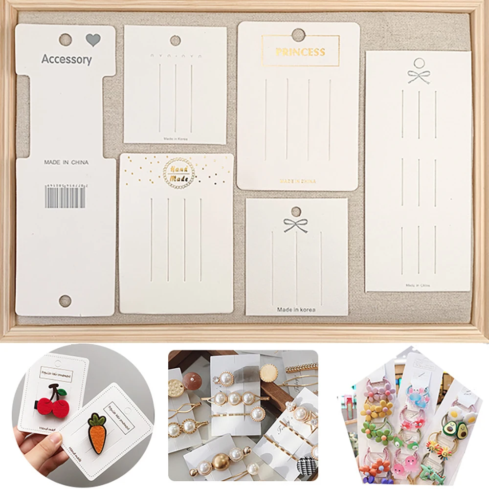 30/50pcs Bronzing Hair Clip Display Cards Cardboard for Jewelry Organizing Packaging Price Tags Cards DIY Accessories
30/50pcs Bronzing Hair Clip Display Cards Cardboard for Jewelry Organizing Packaging Price Tags Cards DIY Accessories