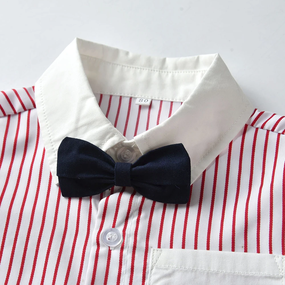 Child's 2021 Baby Boys Striped Clothes Set Bow Tie Long Sleeve Shirts +Overalls Kids Gentleman Outfits Daily Party Costumes
Child's 2021 Baby Boys Striped Clothes Set Bow Tie Long Sleeve Shirts +Overalls Kids Gentleman Outfits Daily Party Costumes