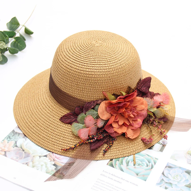 Spring and Summer Women New Floral Straw Cap Female Seaside Beach Vacation Casual Fashion Sun Hat
Spring and Summer Women New Floral Straw Cap Female Seaside Beach Vacation Casual Fashion Sun Hat