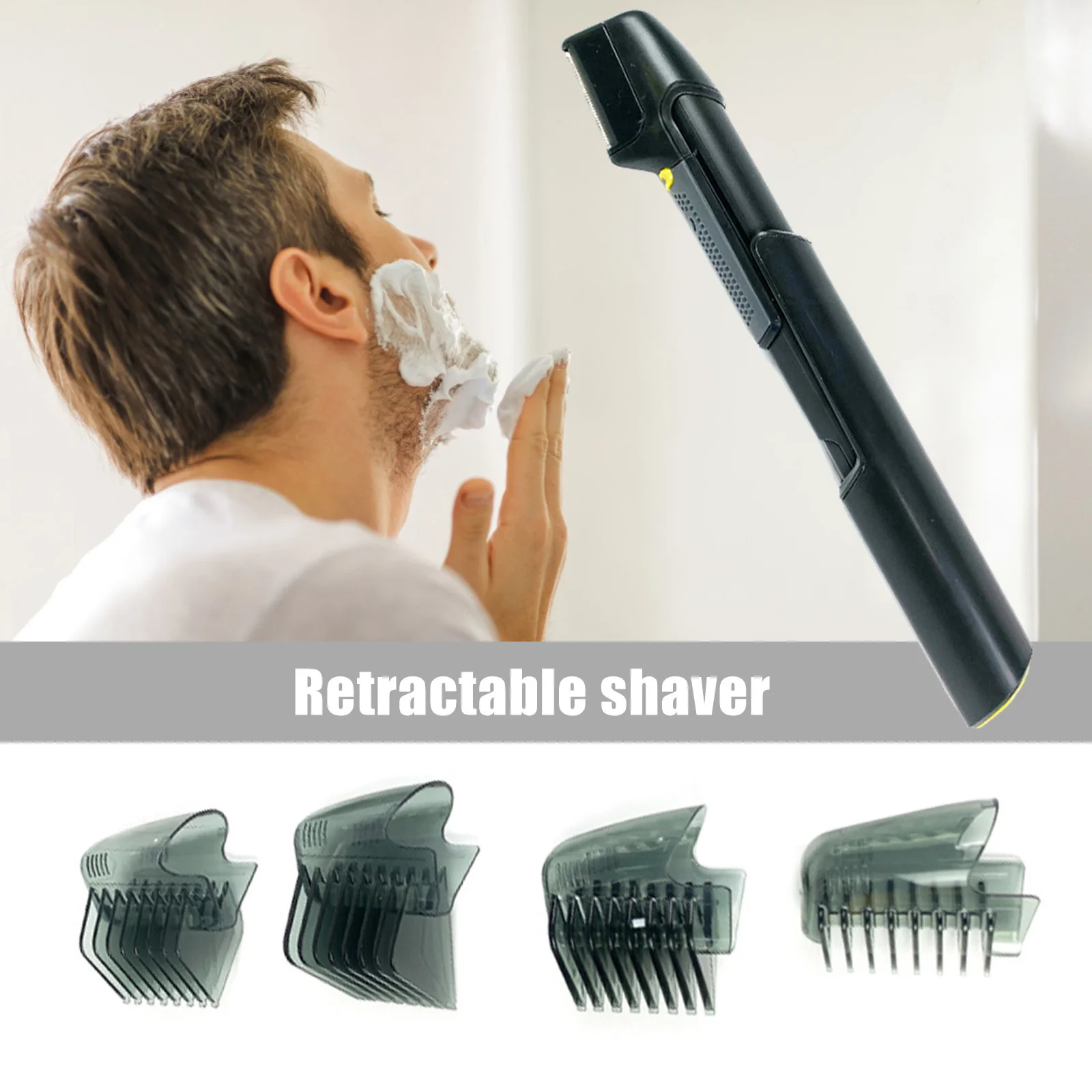 3 in 1 Professional Beard Trimmer Electric Retractable Hair Remover Men Rechargeable Stripper Hair Clipper with 4 Extreme Combs
3 in 1 Professional Beard Trimmer Electric Retractable Hair Remover Men Rechargeable Stripper Hair Clipper with 4 Extreme Combs