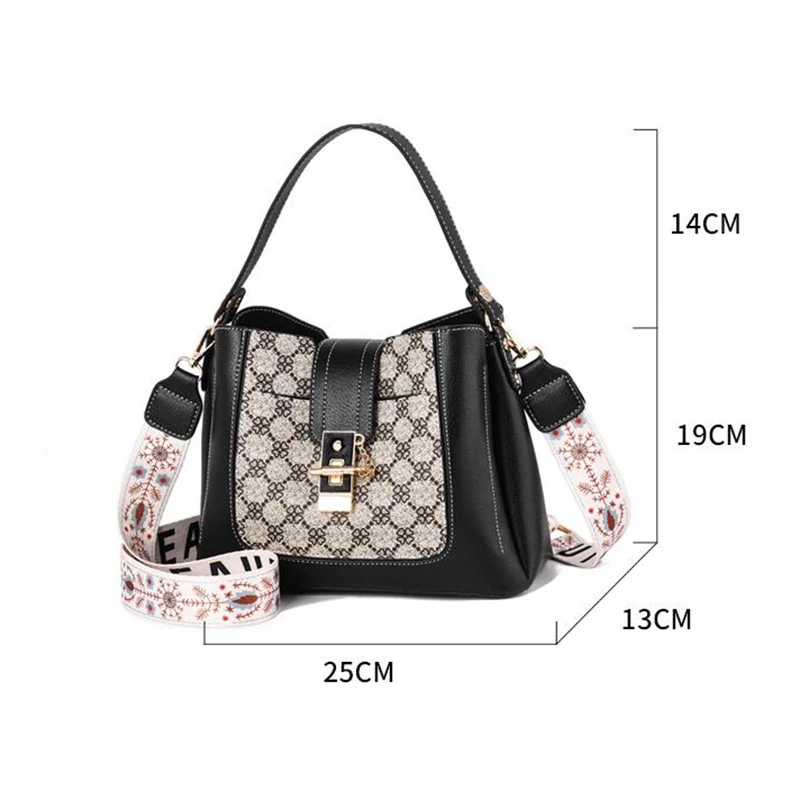 Print Brand Designer Women Leather Bag 2021 Vintage Fashion Shoulder Crossbody Bags for Women Luxury Ladies Bucket Bag Handbags
Print Brand Designer Women Leather Bag 2021 Vintage Fashion Shoulder Crossbody Bags for Women Luxury Ladies Bucket Bag Handbags
