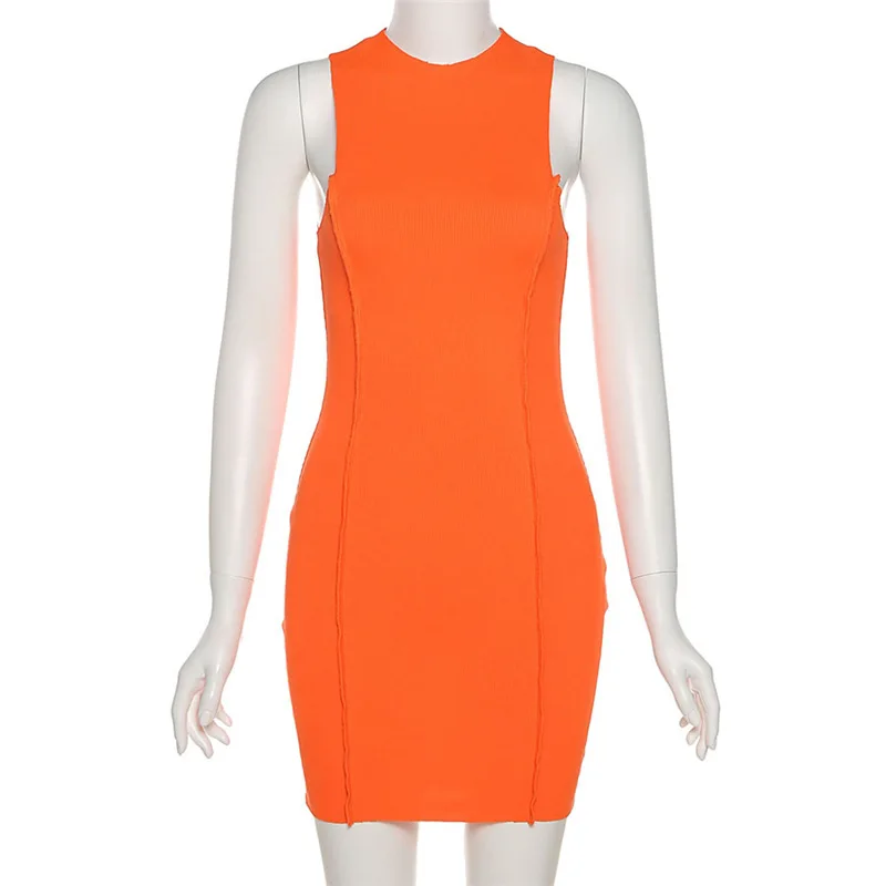 Women Summer Style Dress Women 2021 New Arrivals Sleeveless O Neck Purple Black Orange Solid Bodycon Sexy Party Dress Vestidos
Women Summer Style Dress Women 2021 New Arrivals Sleeveless O Neck Purple Black Orange Solid Bodycon Sexy Party Dress Vestidos
