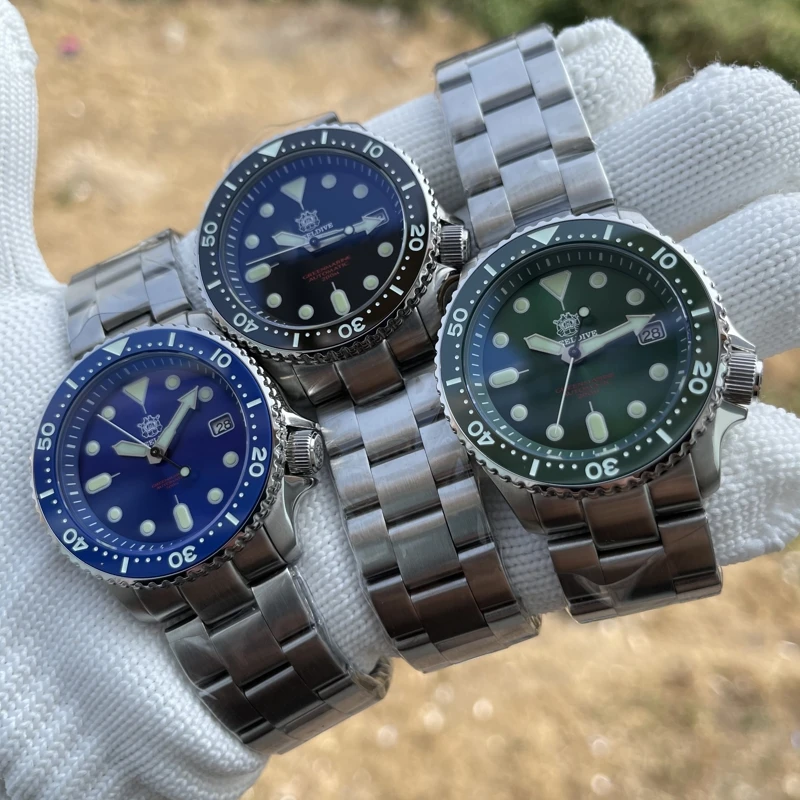 Steeldive Men Outdoor Stainless Steel Underwater Dive Watch 200M Water Resistant Ceramic Bezel Automatic Mechanical Wristwatch | Наручные