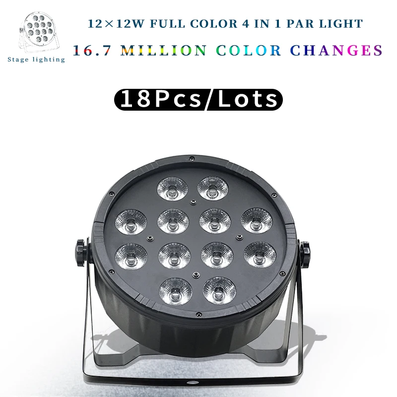 18pcs/lots 12x12W led Par lights RGBW 4in1 12*12w ABS material flat par led dmx512 disco lights professional stage dj equipment
18pcs/lots 12x12W led Par lights RGBW 4in1 12*12w ABS material flat par led dmx512 disco lights professional stage dj equipment