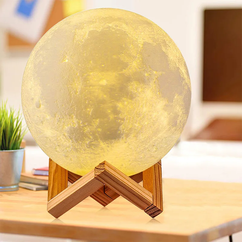 Moon Lamp Rechargeable LED Night Light Colorful Bedroom Decoration Gift Remote Control Light Touch/Tap Lamp 16 Colors Change
Moon Lamp Rechargeable LED Night Light Colorful Bedroom Decoration Gift Remote Control Light Touch/Tap Lamp 16 Colors Change