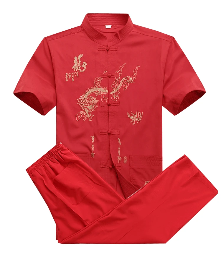 Chinese Men Taichi Uniform Kung Fu Suit Embroidery Wu Shu Uniform Tai Chi Clothing Short Sleeve Shirt+Pant Wushu Clothing
Chinese Men Taichi Uniform Kung Fu Suit Embroidery Wu Shu Uniform Tai Chi Clothing Short Sleeve Shirt+Pant Wushu Clothing