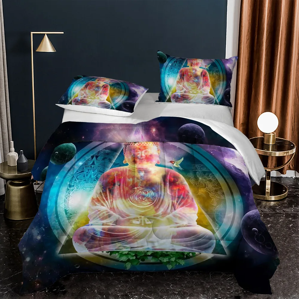 3D Print Duvet Down Cotton Comforter Set Buddhism Series Summer Quilt Queen Size Thick Quilted Blanket Buddha Bedding Pillowcase
3D Print Duvet Down Cotton Comforter Set Buddhism Series Summer Quilt Queen Size Thick Quilted Blanket Buddha Bedding Pillowcase
