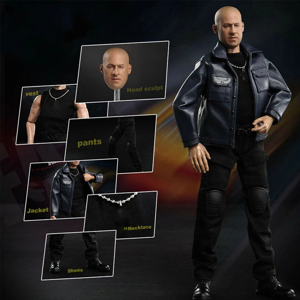 1/6 Vin Diesel Head Sculpt Leather Jacket Suit Set WK89014A Fit 12'' Male Soldier Action Figure In Stock
1/6 Vin Diesel Head Sculpt Leather Jacket Suit Set WK89014A Fit 12'' Male Soldier Action Figure In Stock