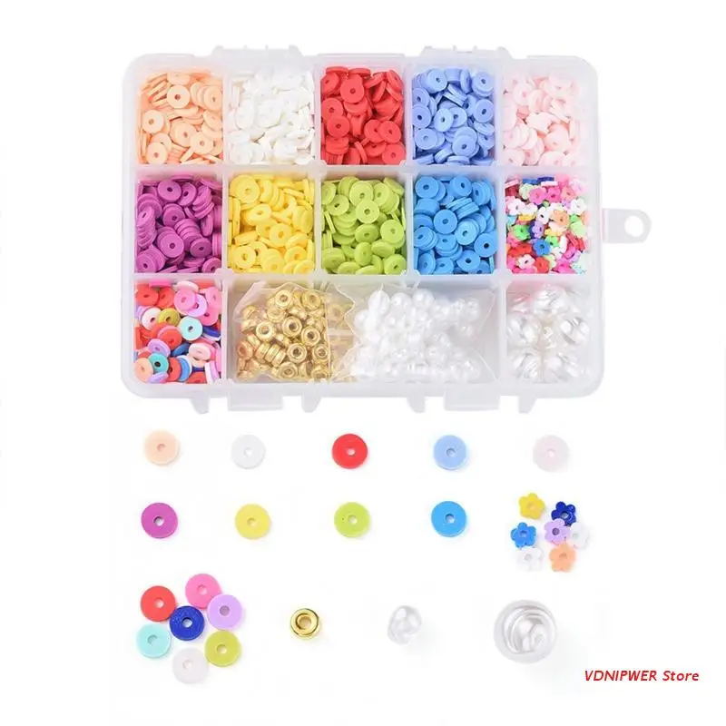 Mixed-Colour Polymer Clay Beads DIY Jewelry Bracelet Earring Necklace Craft Making Supplies Gift for Women Girl
Mixed-Colour Polymer Clay Beads DIY Jewelry Bracelet Earring Necklace Craft Making Supplies Gift for Women Girl