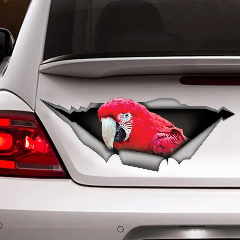 2021 Red macaw parrot decal, parrot car sticker, 3d car decal, bird decal
2021 Red macaw parrot decal, parrot car sticker, 3d car decal, bird decal