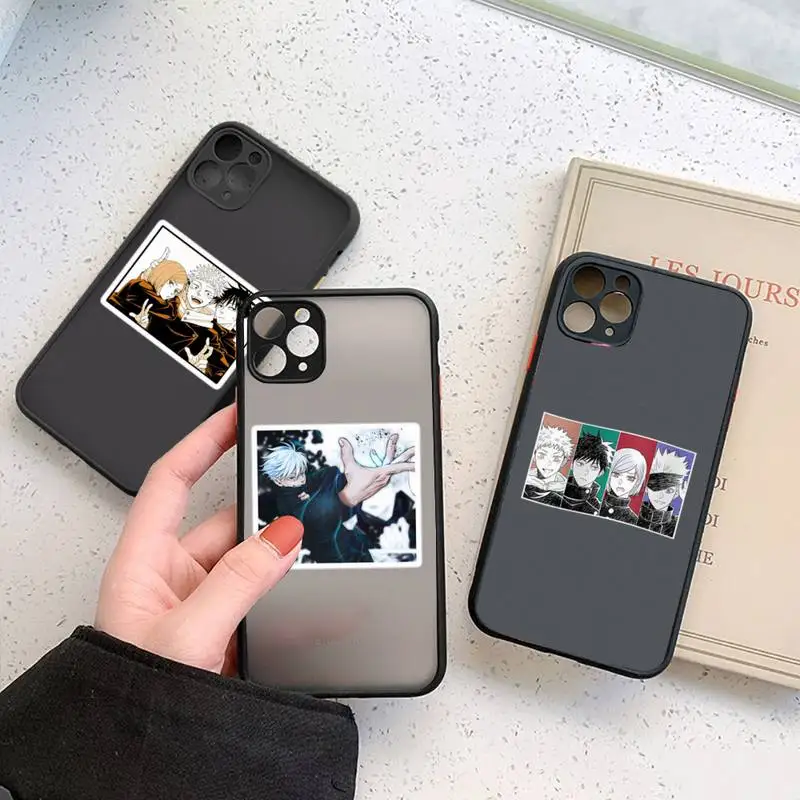 Hot Anime Jujutsu Kaisen Phone Case For iphone 12 11 7 8 plus mini x xs xr pro max matte transparent cover
Hot Anime Jujutsu Kaisen Phone Case For iphone 12 11 7 8 plus mini x xs xr pro max matte transparent cover