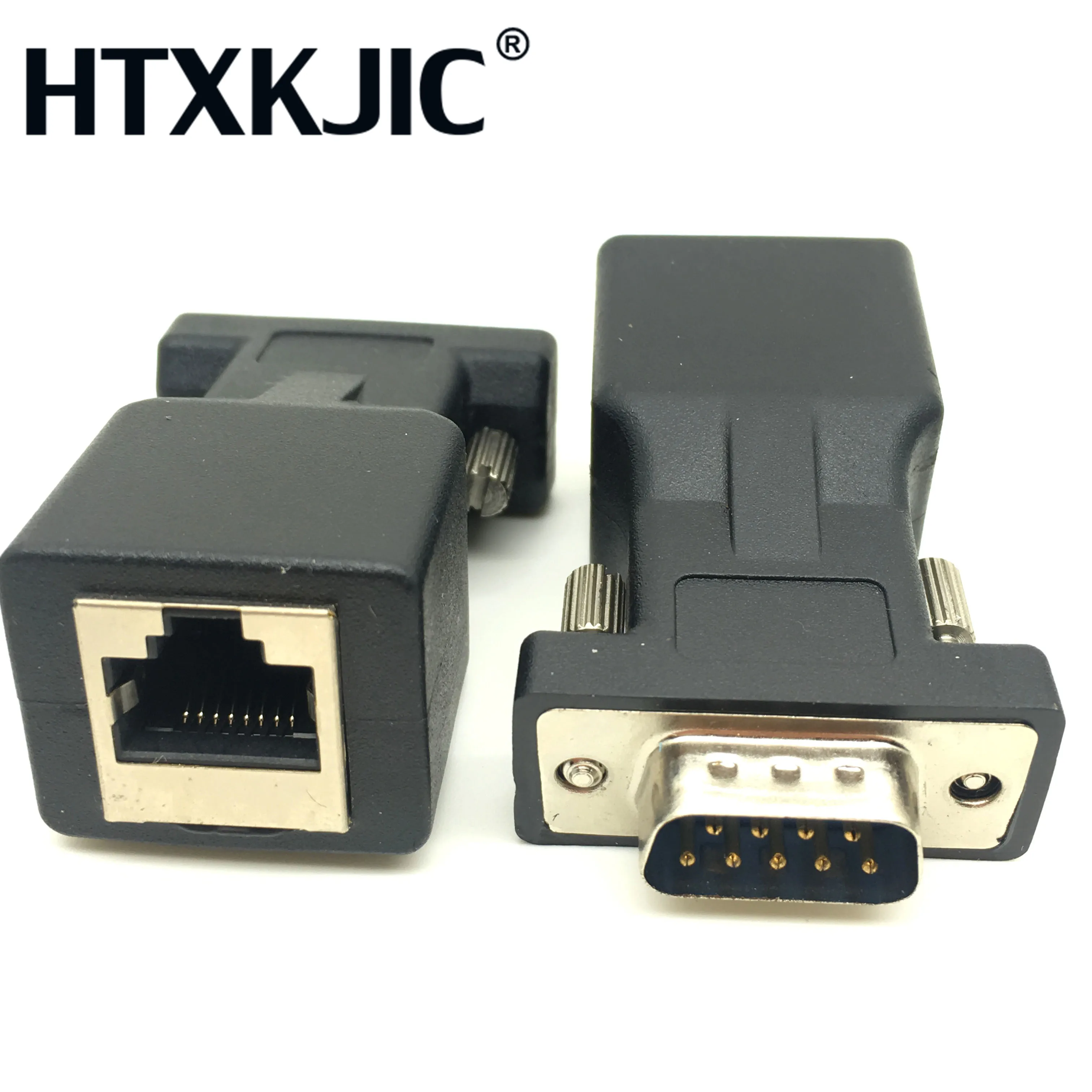 Конвертер COM порта в Ethernet порт LAN DB9 переходник со штекера RS232 на гнездо RJ45 1 шт. не