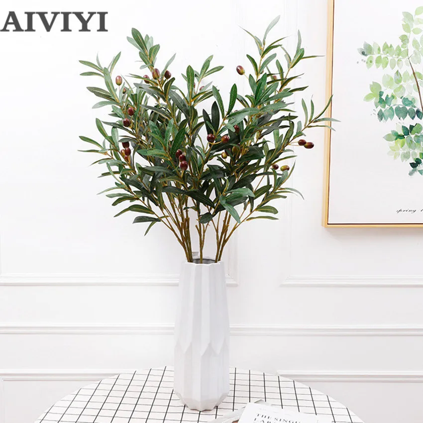 95cm Artificial platns Leaf Green Olive Branches Simulation Fruit Artificial Leaves Wedding Decorative Bouquet Home Decor ivy
95cm Artificial platns Leaf Green Olive Branches Simulation Fruit Artificial Leaves Wedding Decorative Bouquet Home Decor ivy