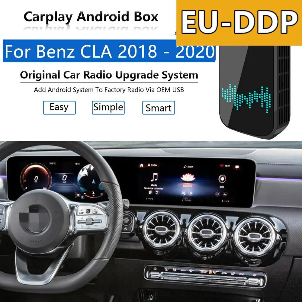 Radio Carplay upgrade Android Auto Audio For Mercedes Benz CLA 2018 - 2020 Apple Wireless Box Car Multimedia Player Mirror Link
Radio Carplay upgrade Android Auto Audio For Mercedes Benz CLA 2018 - 2020 Apple Wireless Box Car Multimedia Player Mirror Link