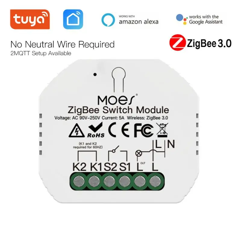 ZigBee 3.0 Single Live Switch Module Universal Breaker Timer Smart Life APP Wireless Remote Control Work With Alexa Google Home
ZigBee 3.0 Single Live Switch Module Universal Breaker Timer Smart Life APP Wireless Remote Control Work With Alexa Google Home