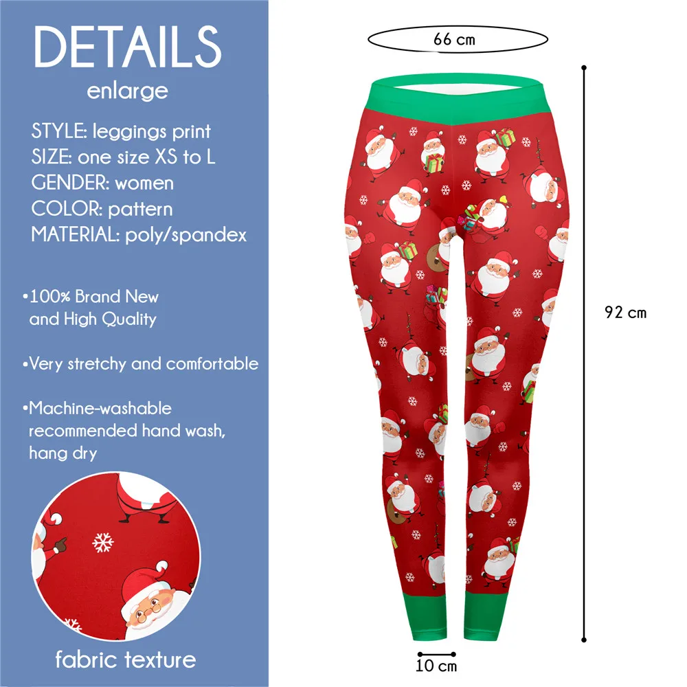 FCCEXIO Christmas Leggings Women Fitness Leggins Santa Snowflake Print High Stretch Pants Xmas New Winter Fashion Slim Leggings
FCCEXIO Christmas Leggings Women Fitness Leggins Santa Snowflake Print High Stretch Pants Xmas New Winter Fashion Slim Leggings