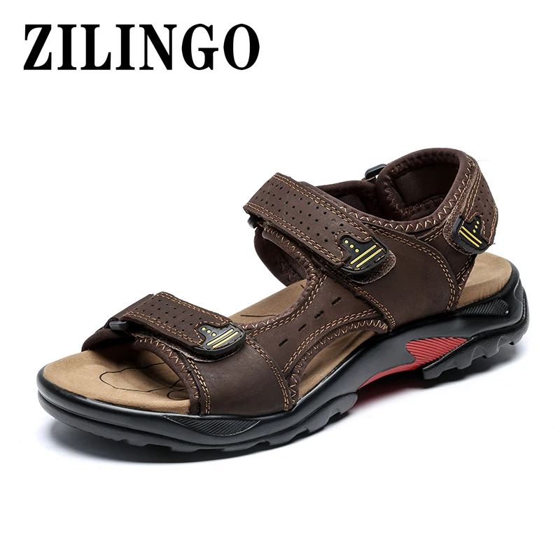 Summer Men's Sandals Men Genuine Leather Soft Sandals Comfortable Beach Shoes Roman Sandals Outdoor Casual Sneakers Size 38-48
Summer Men's Sandals Men Genuine Leather Soft Sandals Comfortable Beach Shoes Roman Sandals Outdoor Casual Sneakers Size 38-48