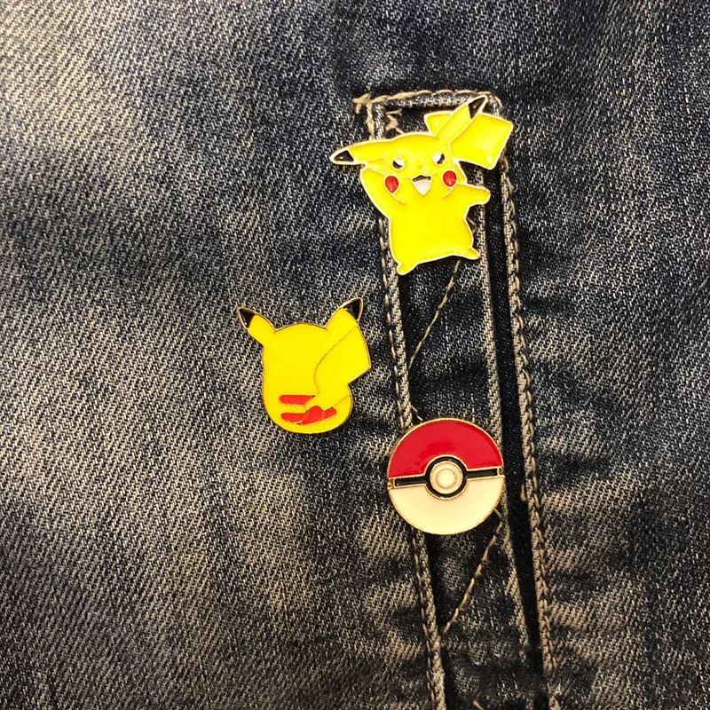 Pokemon Brooch Cute Cartoon Brooches Anime Pikachu Cute tail Pokeball Badge Pins for Children bag clothing Decor
Pokemon Brooch Cute Cartoon Brooches Anime Pikachu Cute tail Pokeball Badge Pins for Children bag clothing Decor